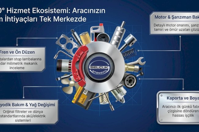 360° Hizmet Ekosistemi: Aracınızın Tüm İhtiyaçları Tek Merkezde